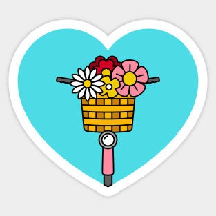 Bicycle Heart Sticker